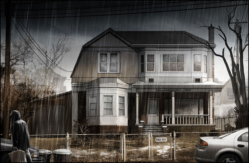 Illustration for article titled Don't Get Caught Out in Heavy Rain's Concept Art